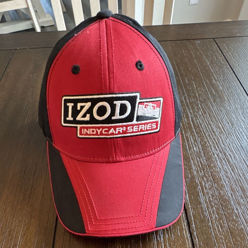 IZOD IndyCar Series Racing Baseball Cap Hat Red Black